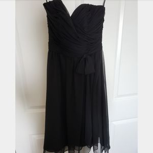 Strapless black prom/bridesmaid dress
